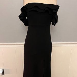 Formal Black Off Shoulder Dress